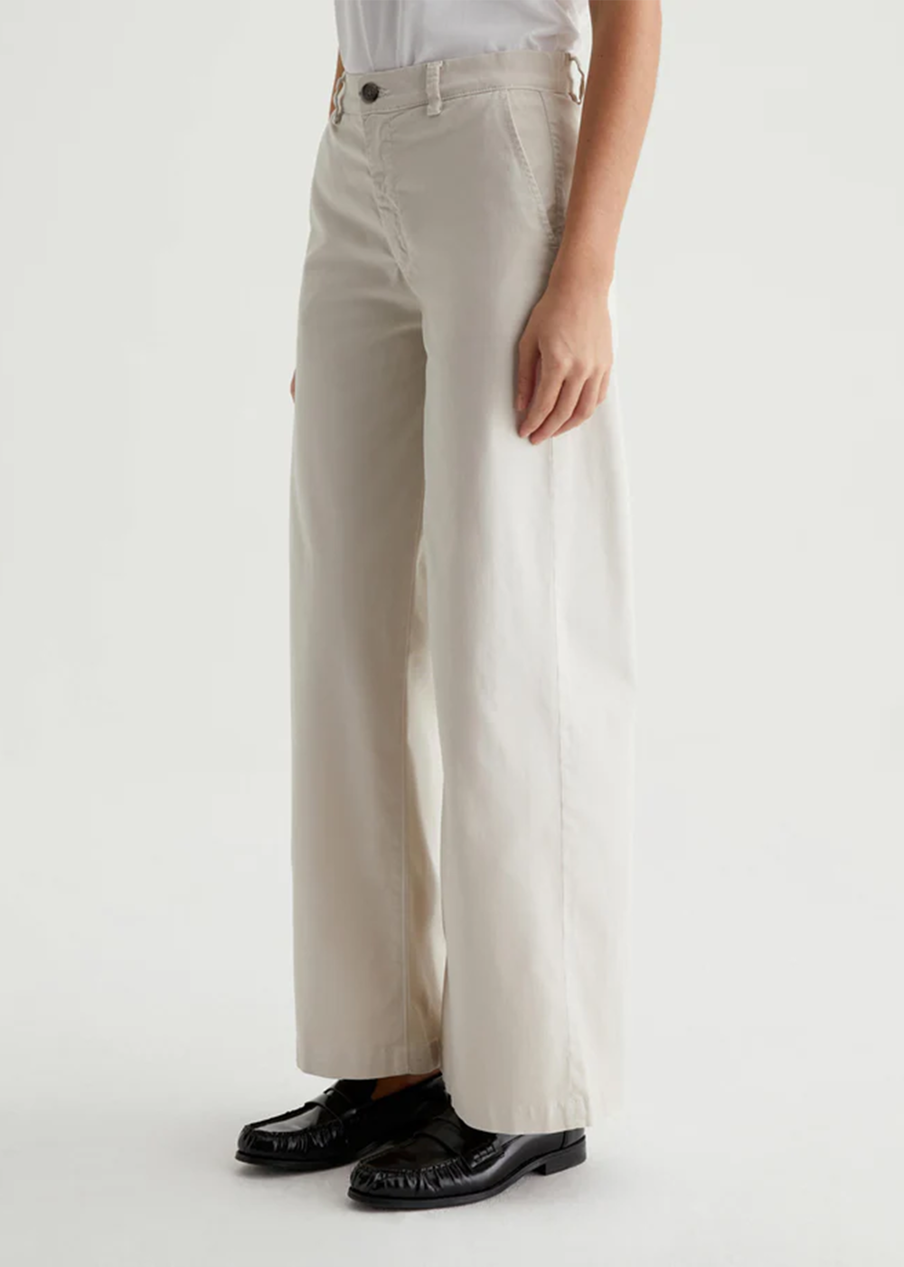 Caden Wide Leg Trouser - Pumice - AG Jeans Canada - Danali
