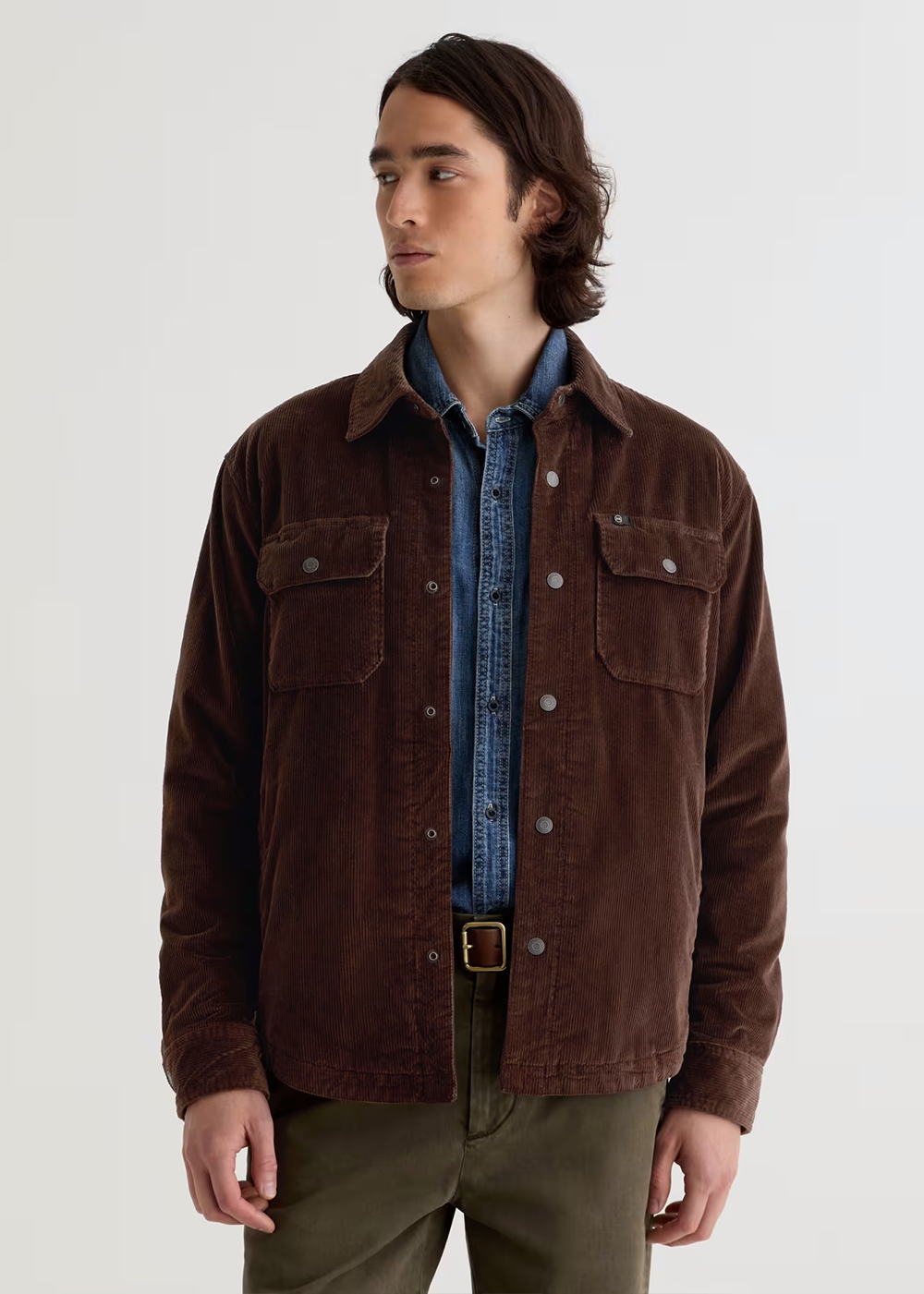 Elias Shirt Jacket - Raw Umber - AG Jeans Canada - Danali