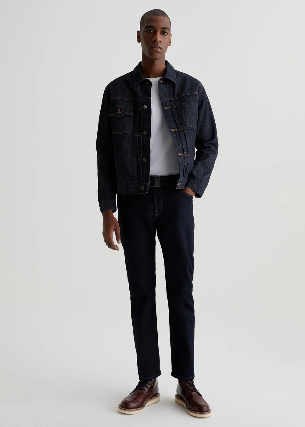 Everett Slim Straight Jean - Monument - AG Jeans Canada - Danali