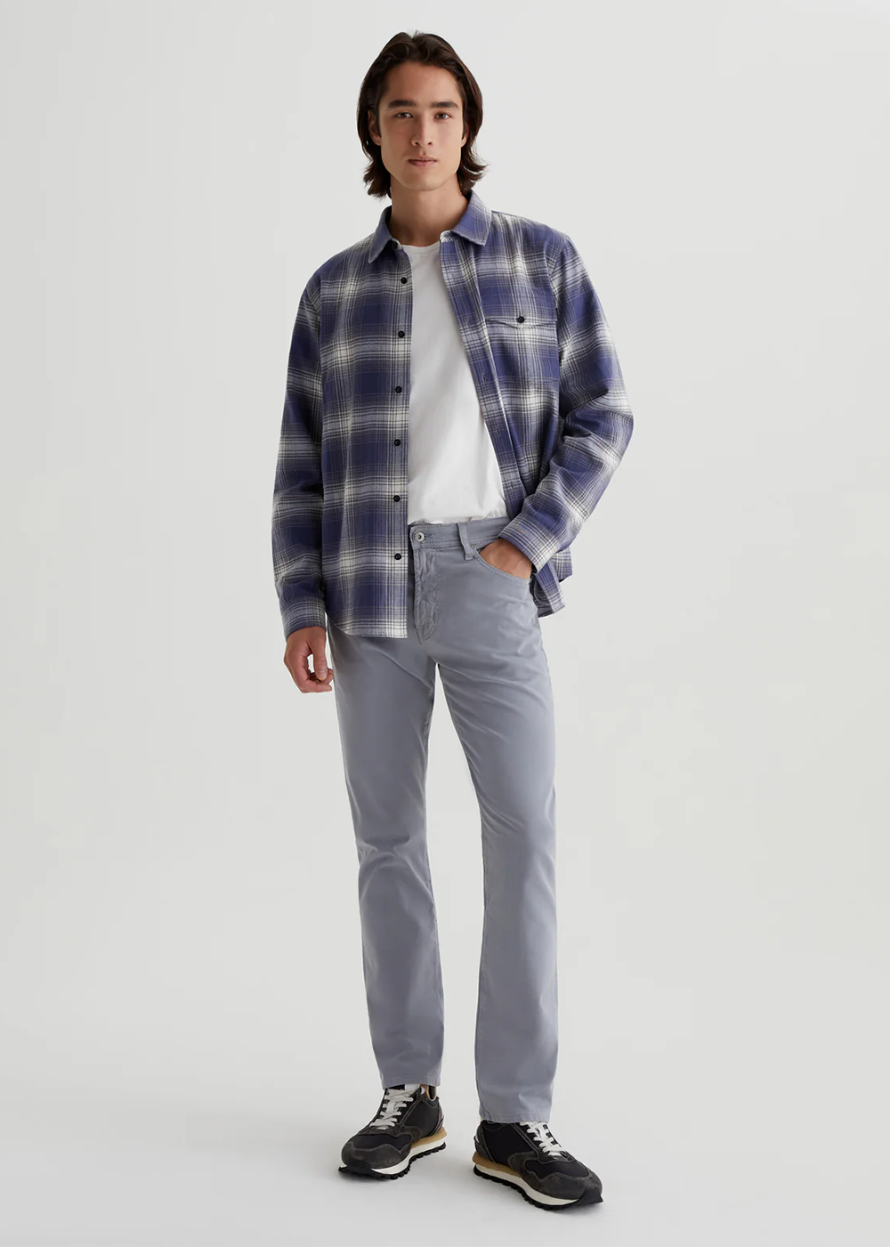 Everett Slim Straight Sateen Pant - Ocean Breeze - AG Jeans Canada - Danali