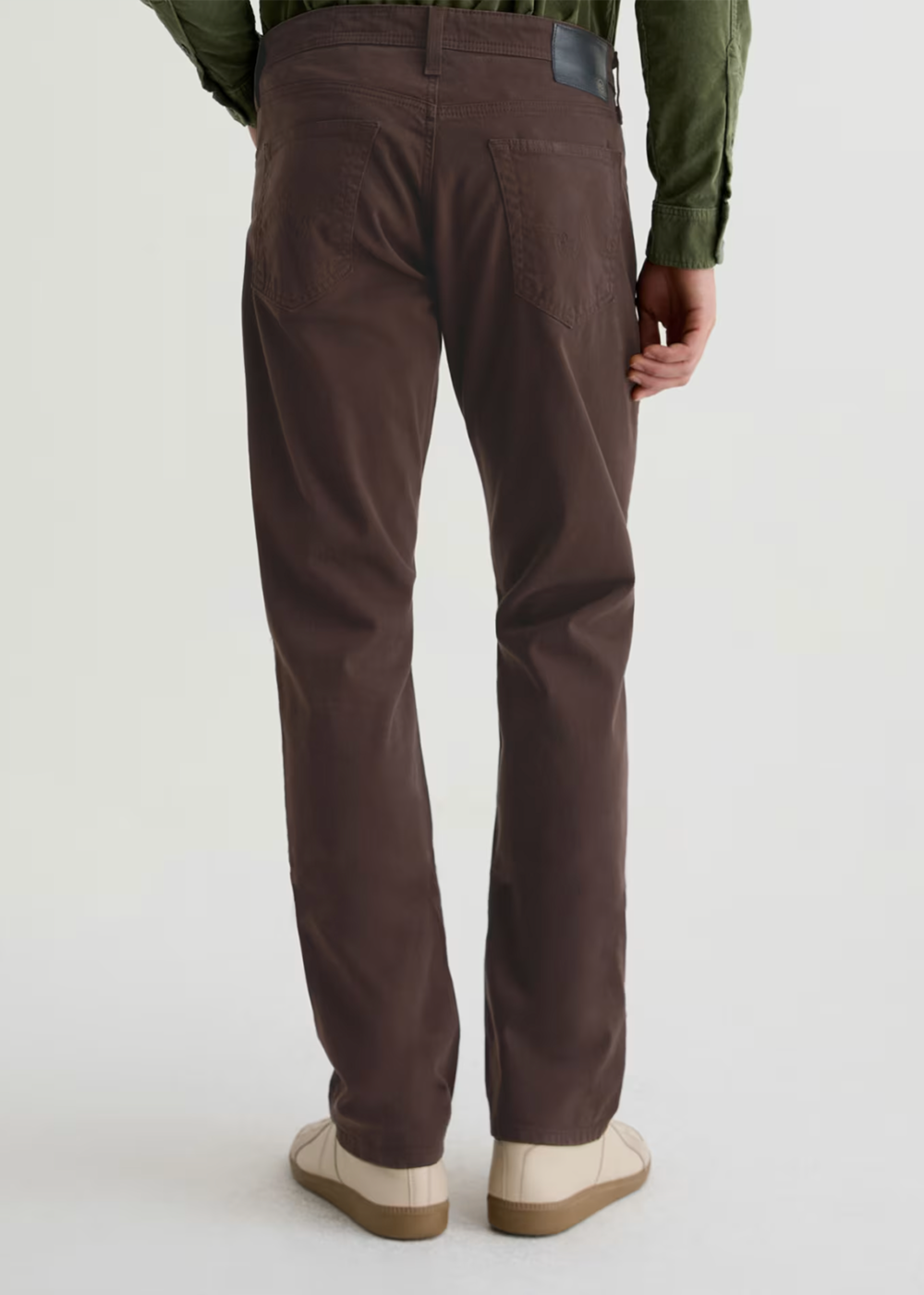 Everett Slim Straight Sateen Pant - Raw Umber - AG Jeans Canada - Danali