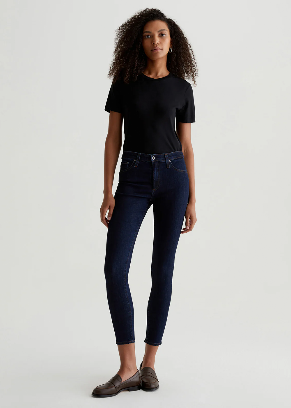 Farrah High Rise Skinny Ankle Jean - Modern Indigo - AG Jeans Canada - Danali