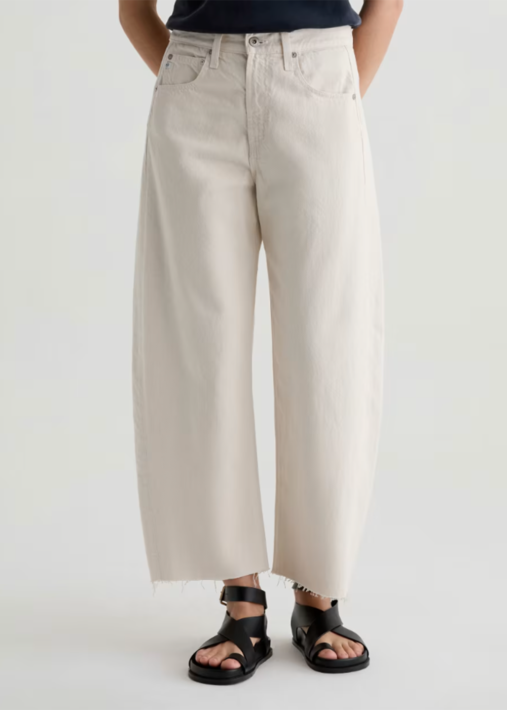AG Jeans Hattie Barrel Leg Crop Pant  - Opal Stone - AG Jeans Canada - Danali