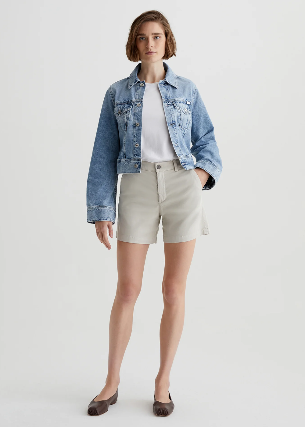 Jude Trouser Short - Pumice - AG Jeans Canada - Danali
