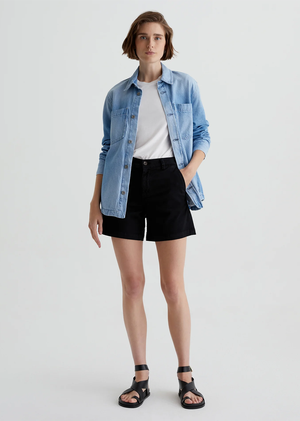 Jude Trouser Short - Sulfur Black - AG Jeans Canada - Danali