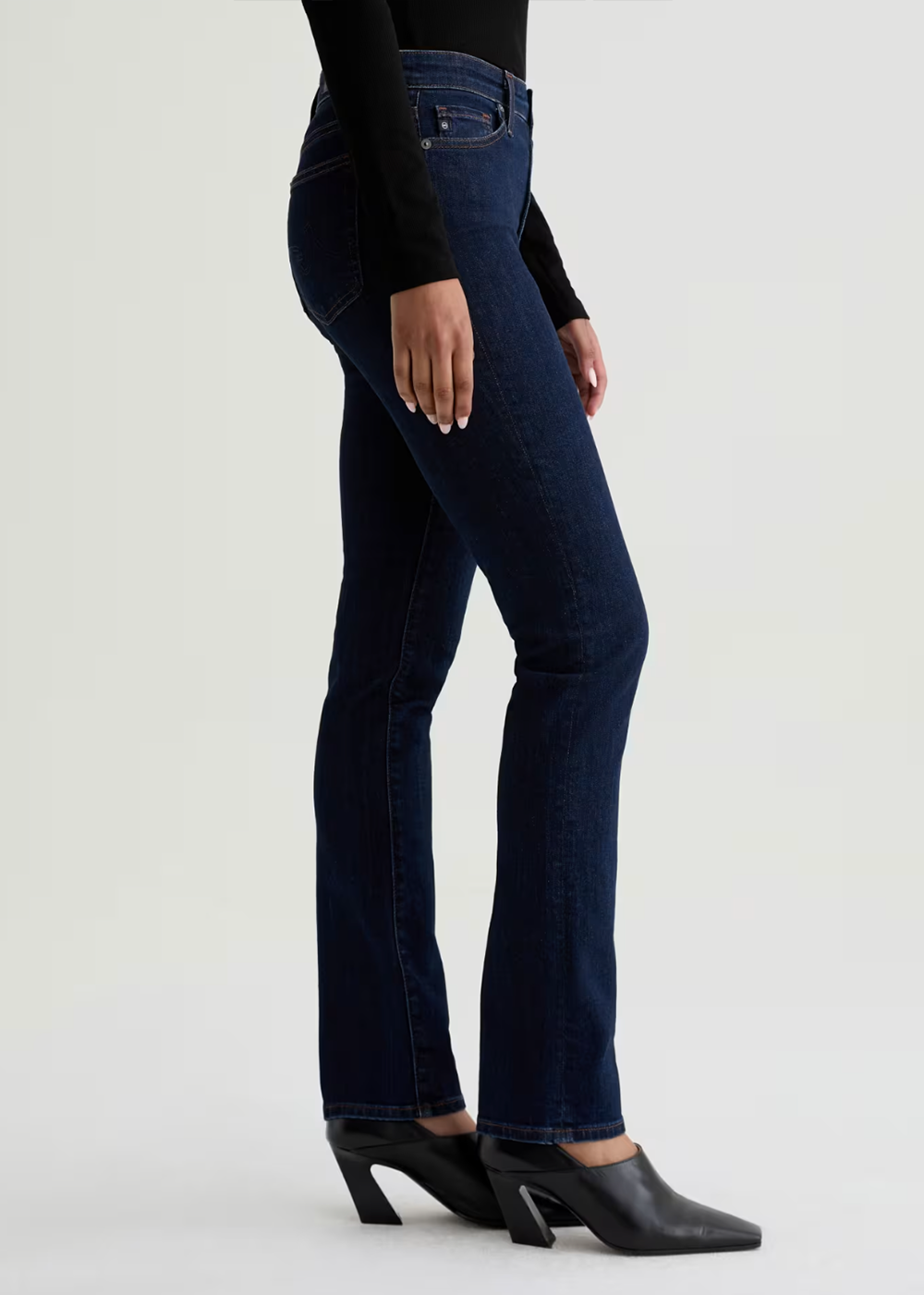 Mari High Rise Slim Straight Jean - Modern Indigo - AG Jeans Canada - Danali