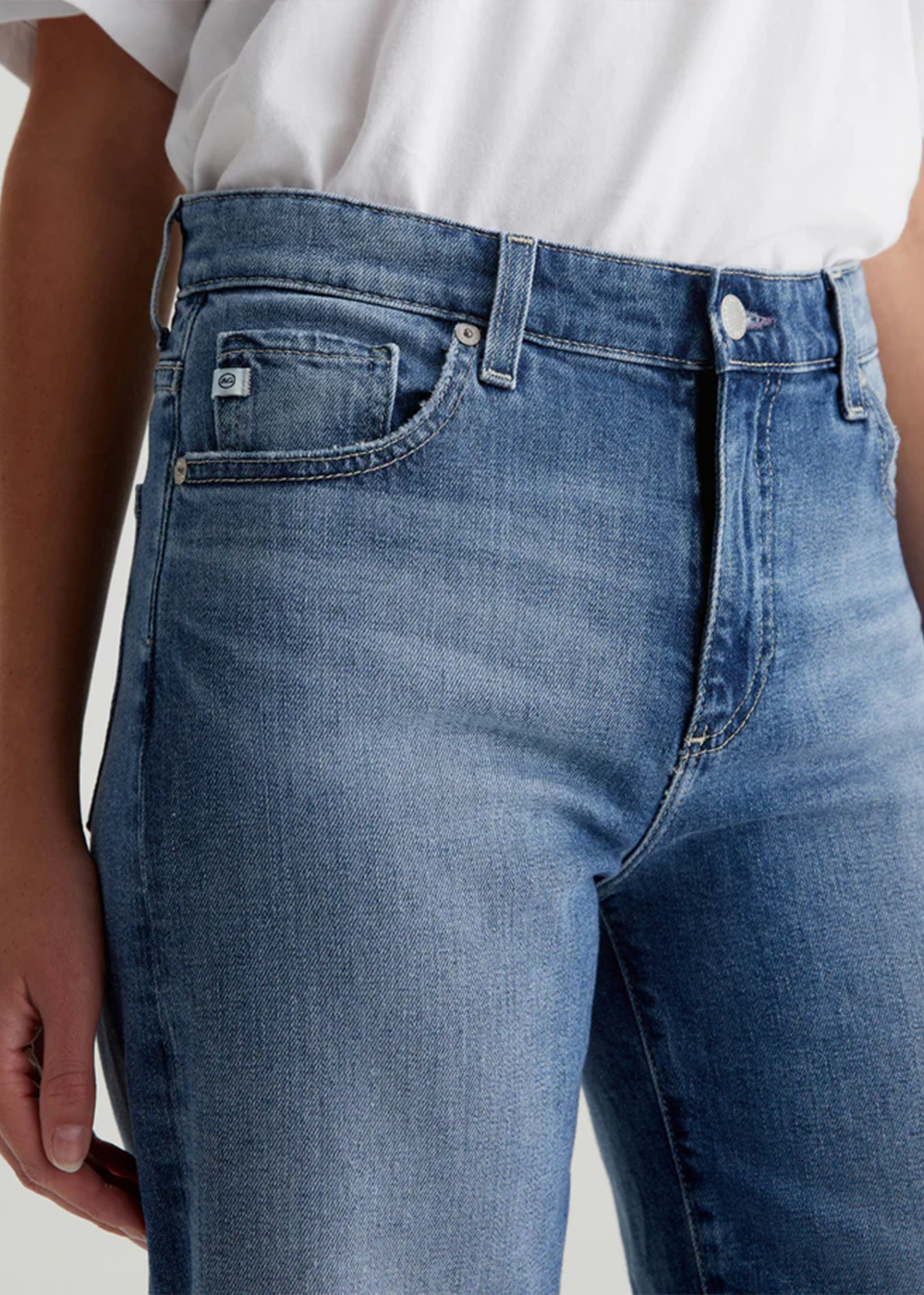 Saige Wide Leg Crop Jean - Bell Canyon - AG Jeans Canada - Danali