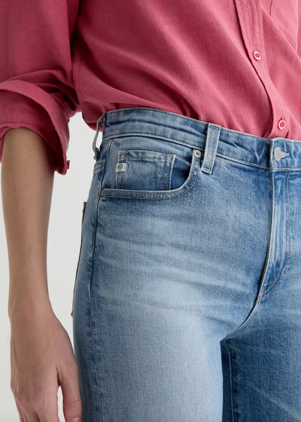 AG Jeans Saige Wide Leg Crop Jean Helios - AG Jeans Canada - Danali