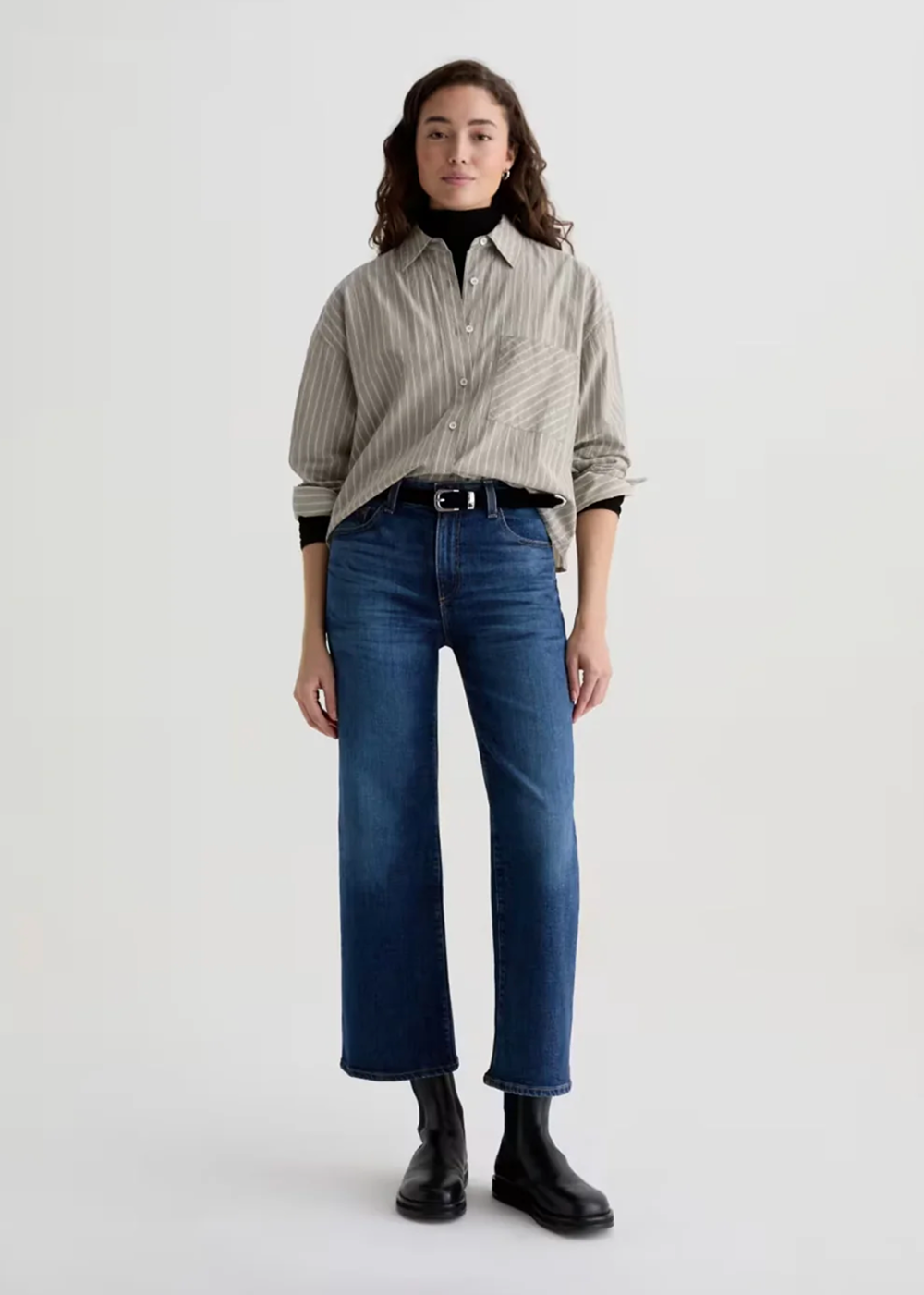 Saige Wide Leg Crop Jean - Veiled - AG Jeans Canada - Danali