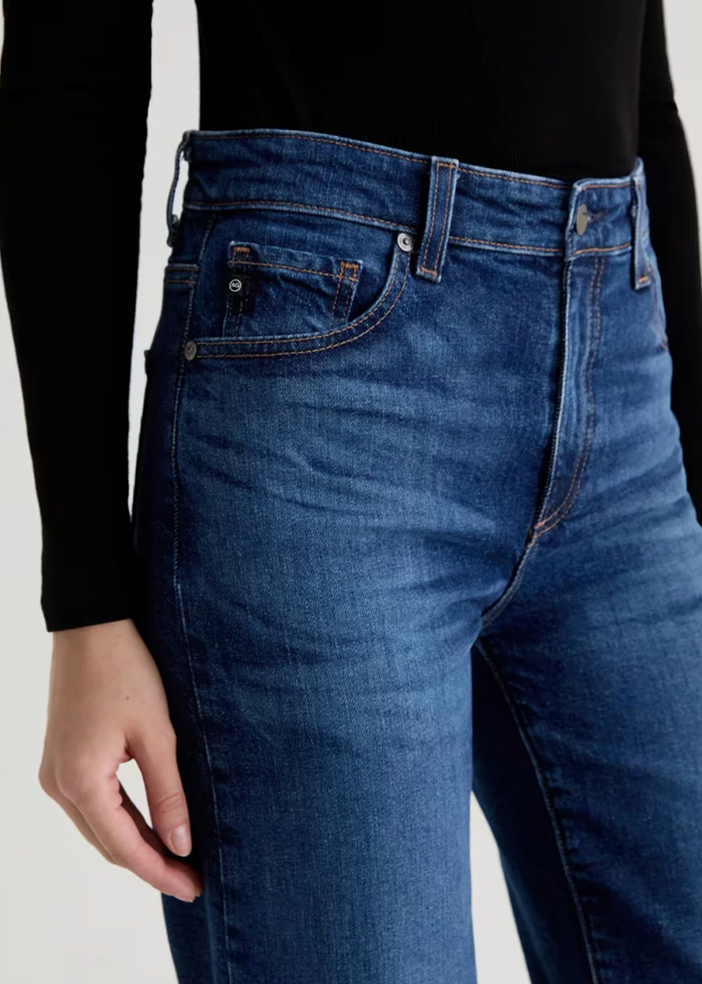 Saige Wide Leg Crop Jean - Veiled - AG Jeans Canada - Danali