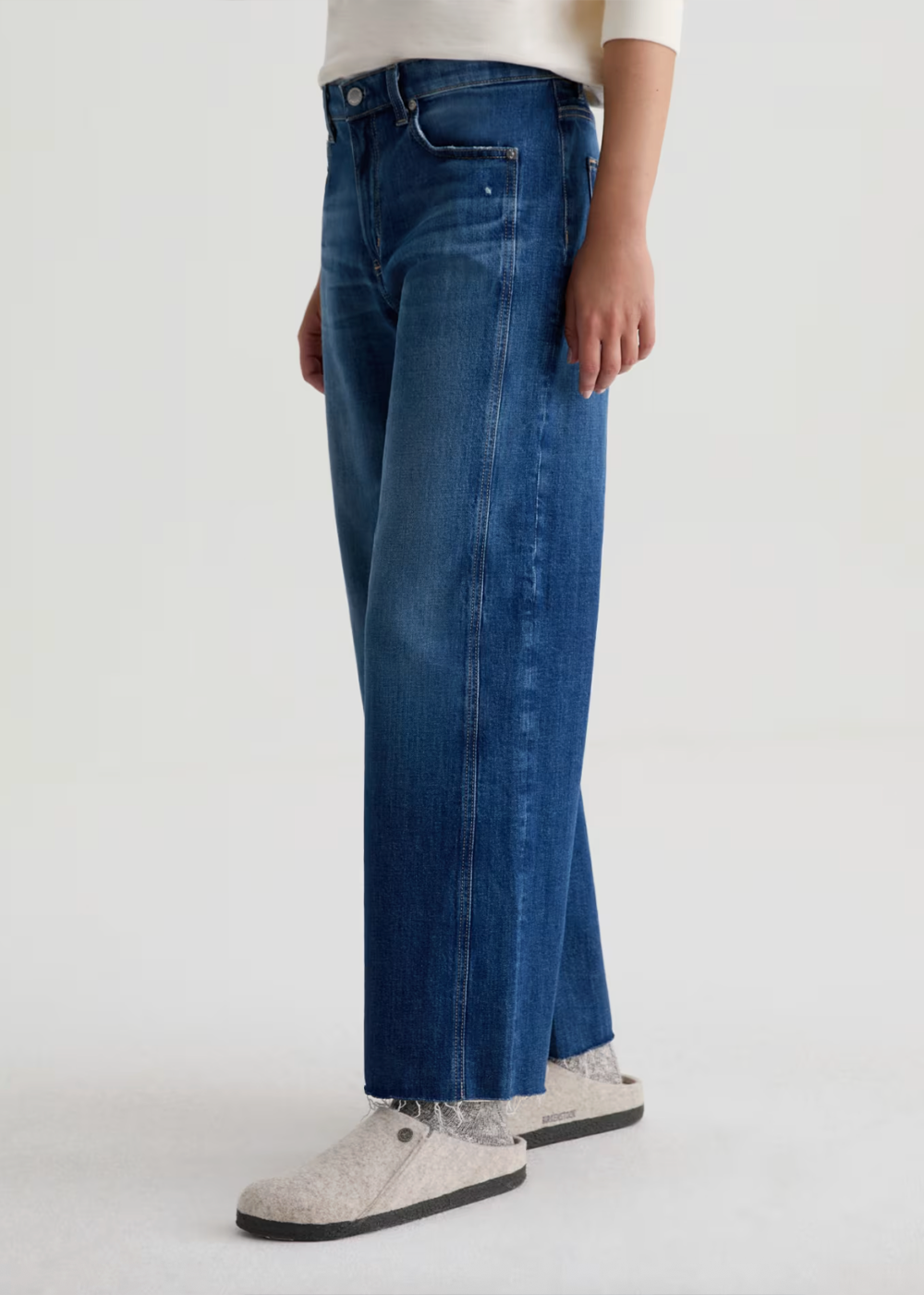 Saige Wide Leg Crop Jean - Watermist - AG Jeans Canada - Danali
