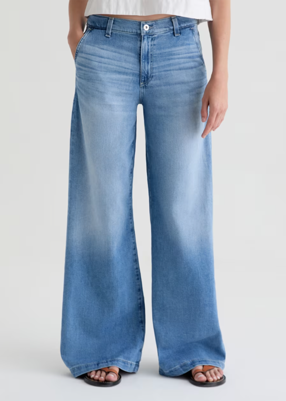Stella Low Slung Palazzo Jean - Escalate - AG Jeans Canada - Danali