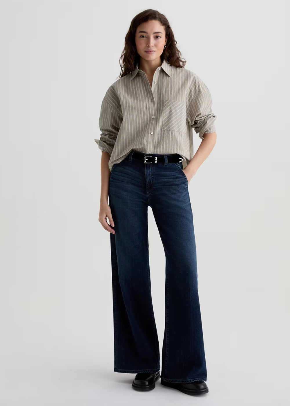 Stella Low Slung Palazzo Jean - Poise - AG Jeans Canada - Danali