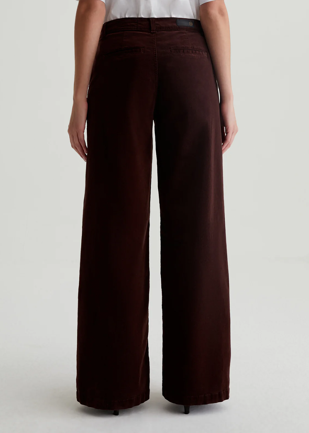 Stella Mid Rise Corduroy Palazzo Pant - Alpine Bark - AG Jeans Canada - Danali