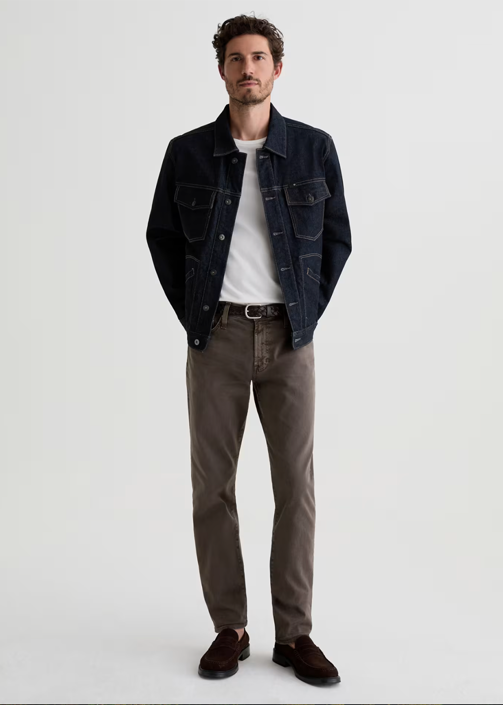 Tellis Modern Slim Jean - 7 Years Sulfur Brown Slate - AG Jeans Canada - Danali