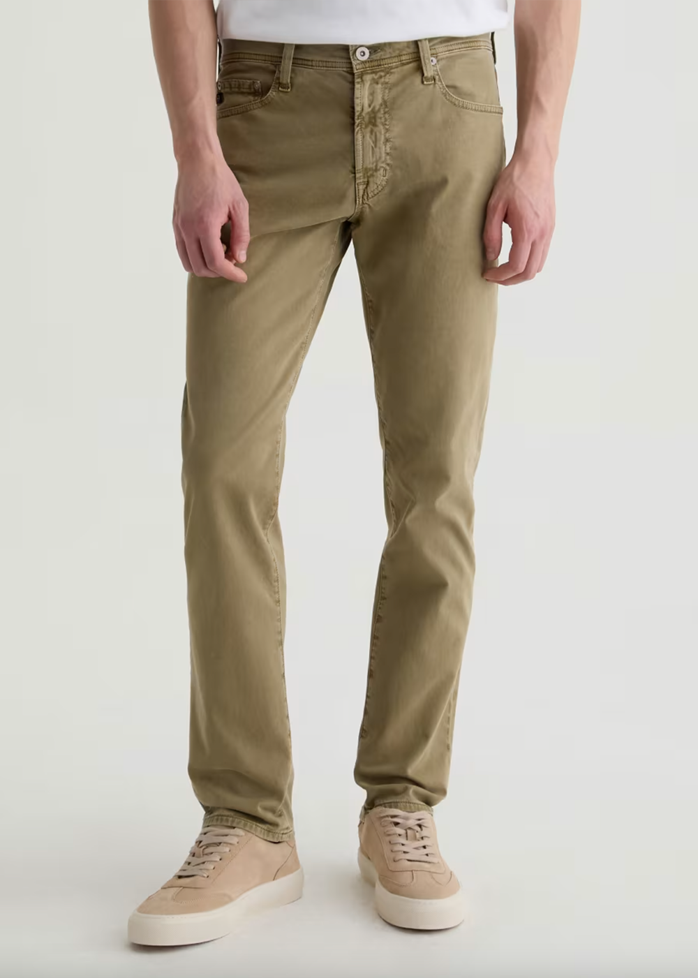 Tellis Modern Slim Sateen Pant - Sulfur Sweet Agave - AG Jeans Canada - Danali