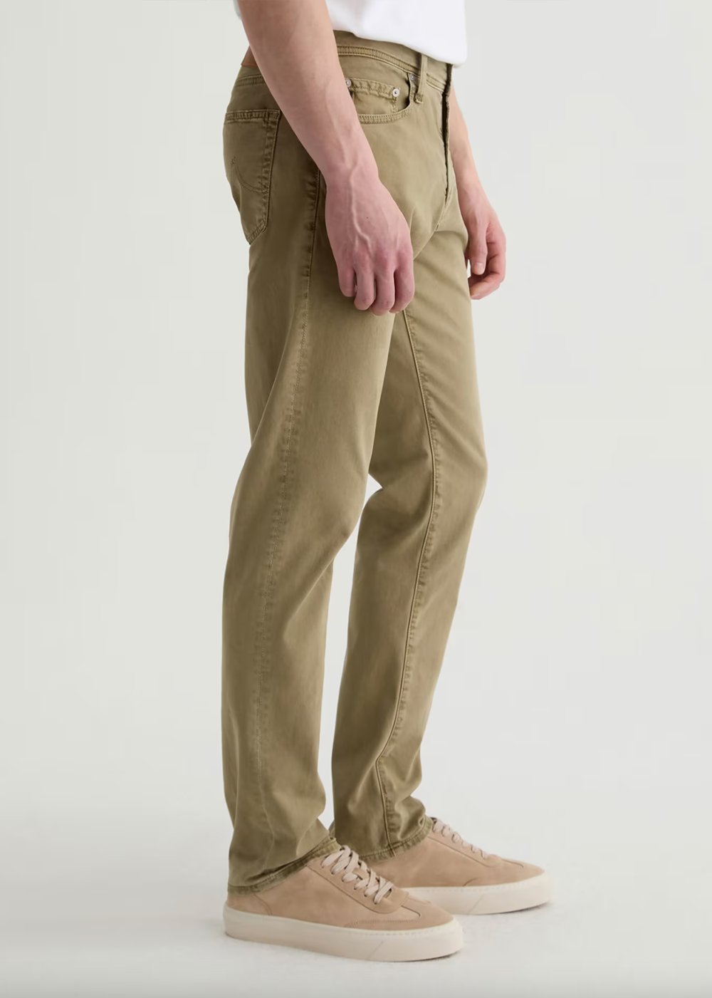 Tellis Modern Slim Sateen Pant - Sulfur Sweet Agave - AG Jeans Canada - Danali