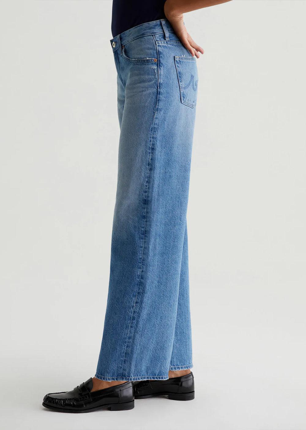 Adria Mid Rise Baggy Jean - Stockholm - AG Jeans Canada - Danali