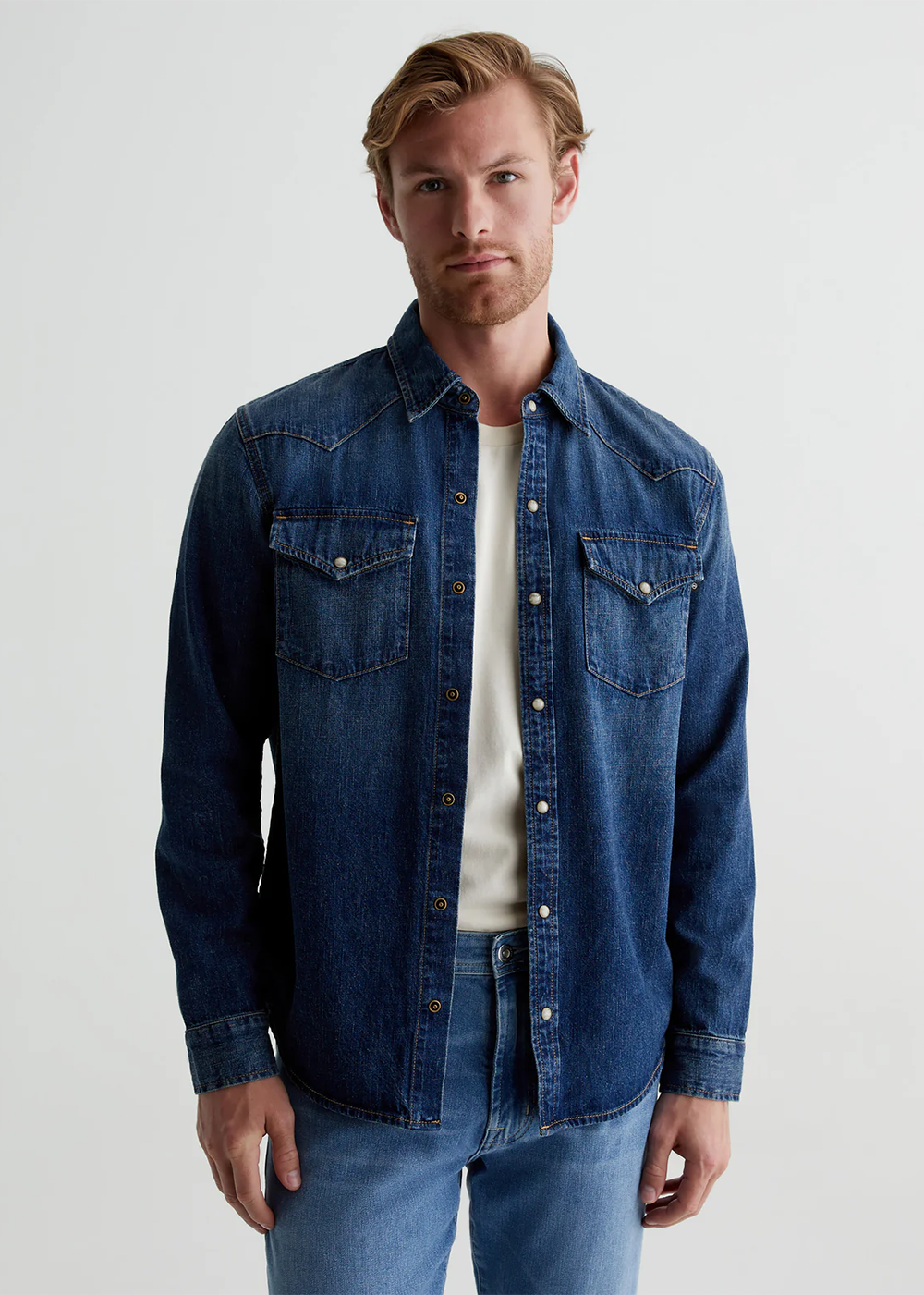 Aiden Western Denim Shirt - Exhibition - AG Jeans Canada - Danali