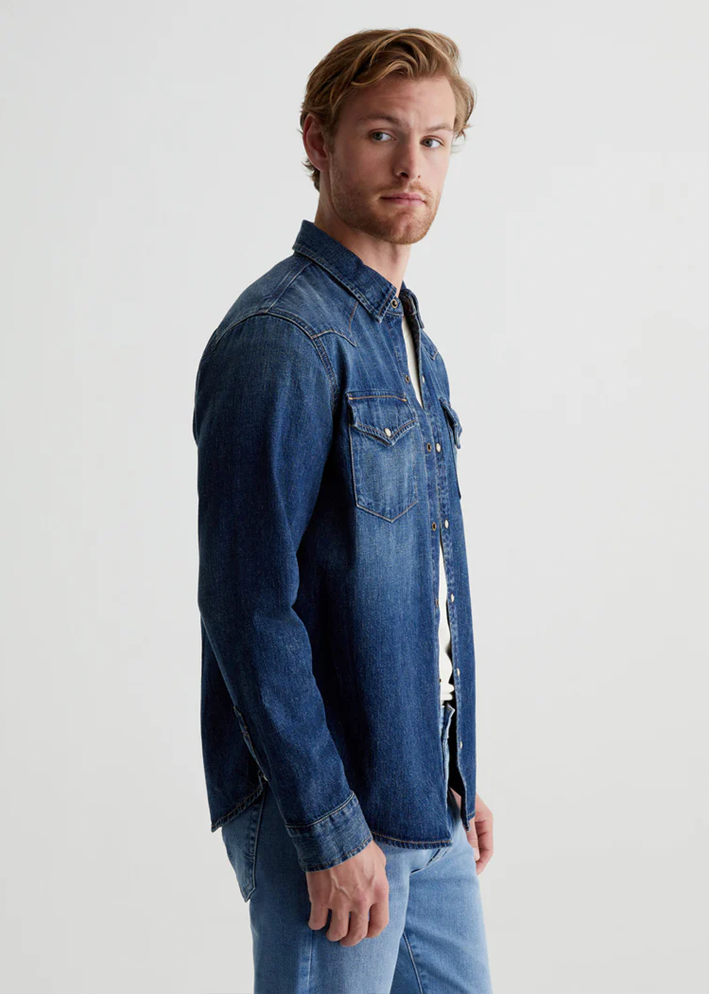 Aiden Western Denim Shirt - Exhibition - AG Jeans Canada - Danali