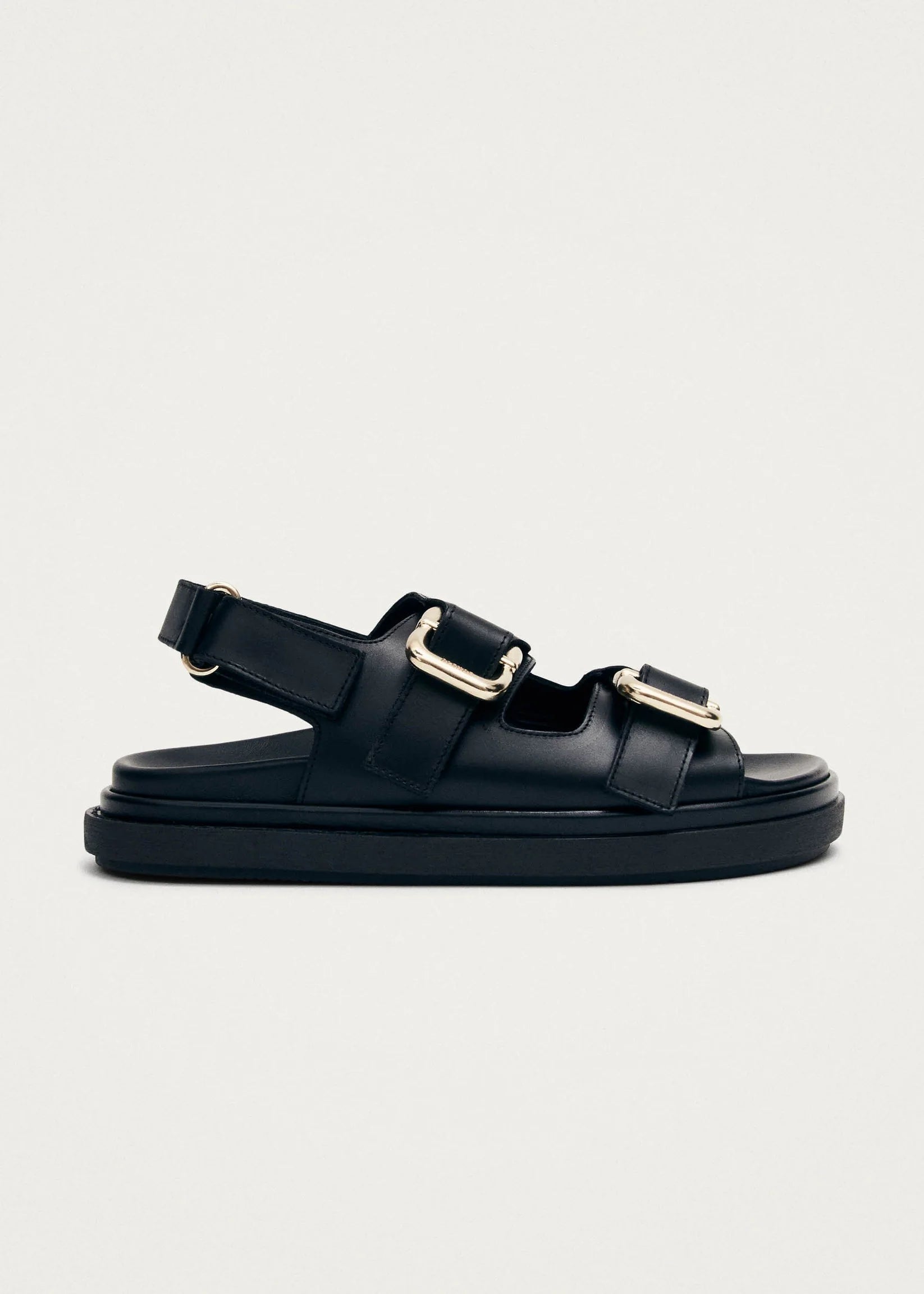 Harper Leather Sandal - Black - Alohas Canada - Danali