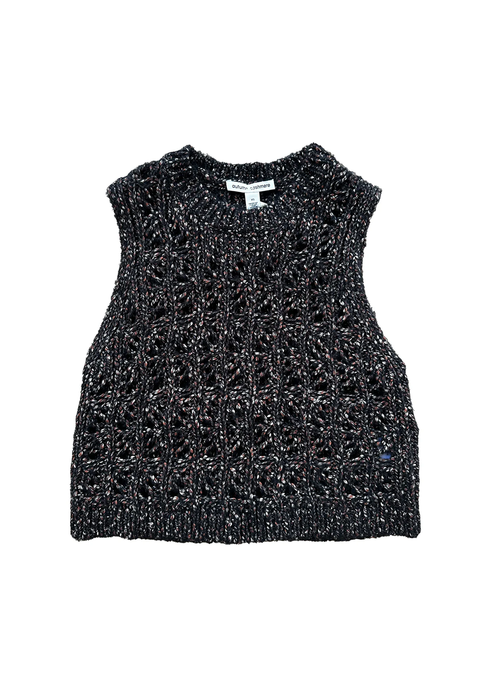 Boxy Stitchery Knit Vest - Tarmac - Autumn Cashmere Canada - Danali