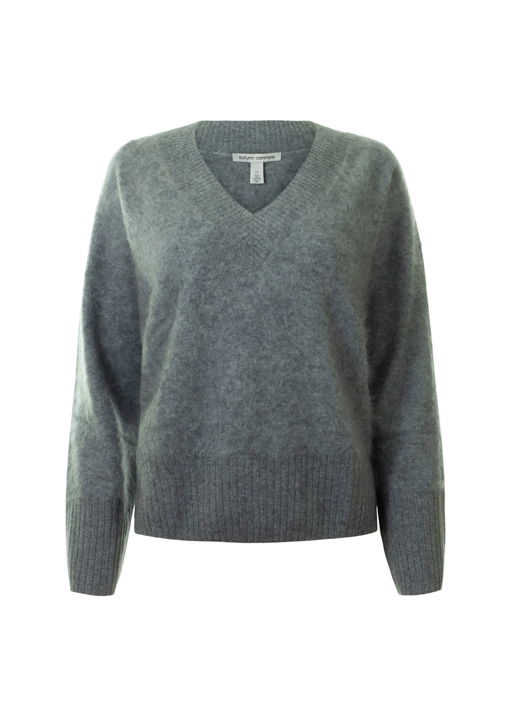 Brushed Boxy V-Neck Sweater - Feather - Autumn Cashmere Canada - Danali