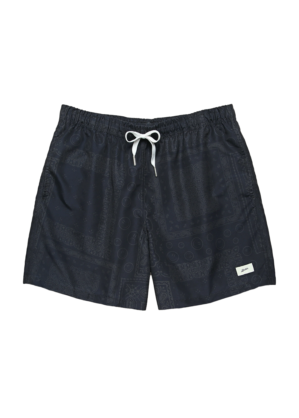 Black Tonal Bandana Swim Trunk - Black - Bather Canada - Danali