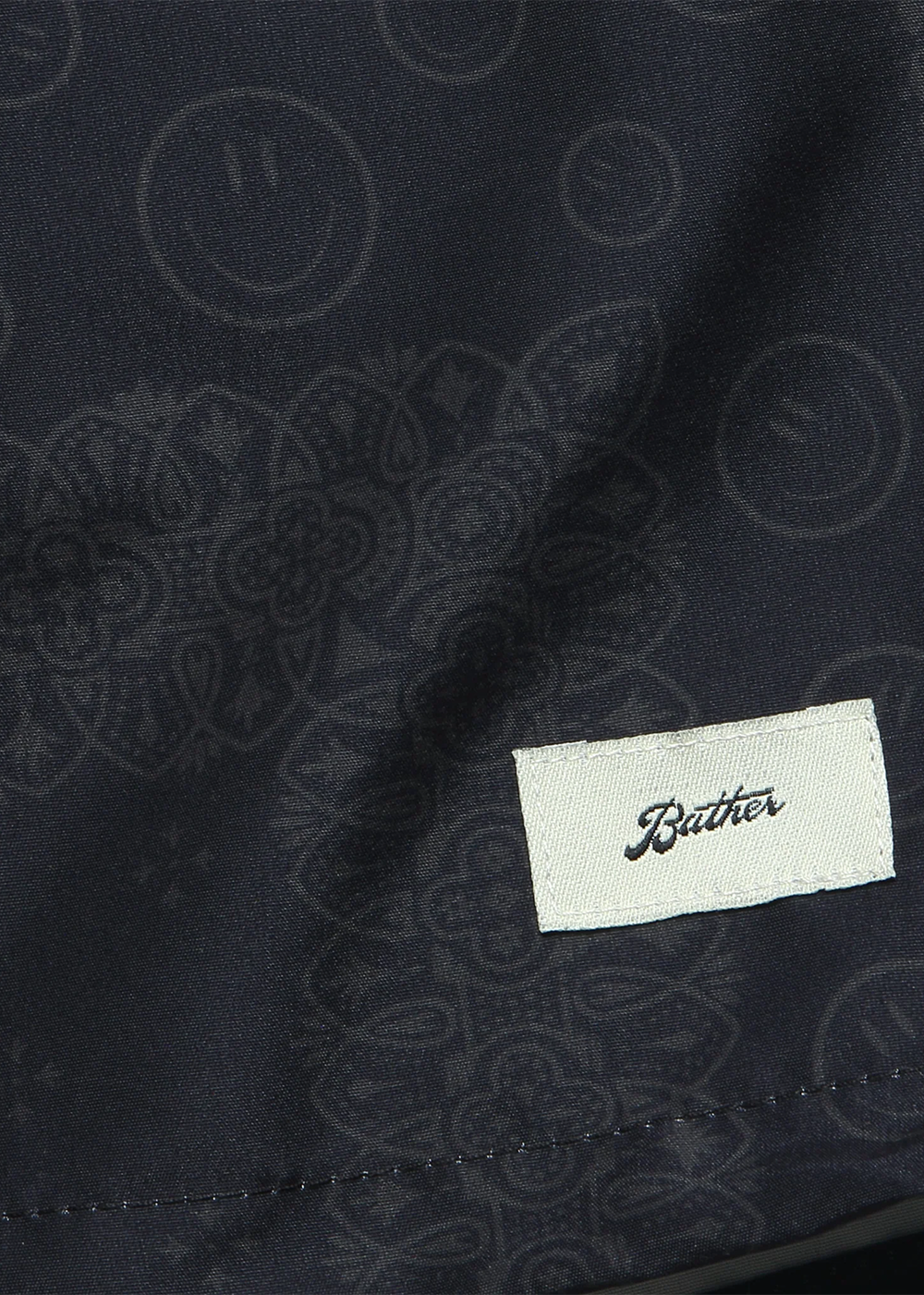 Black Tonal Bandana Swim Trunk - Black - Bather Canada - Danali