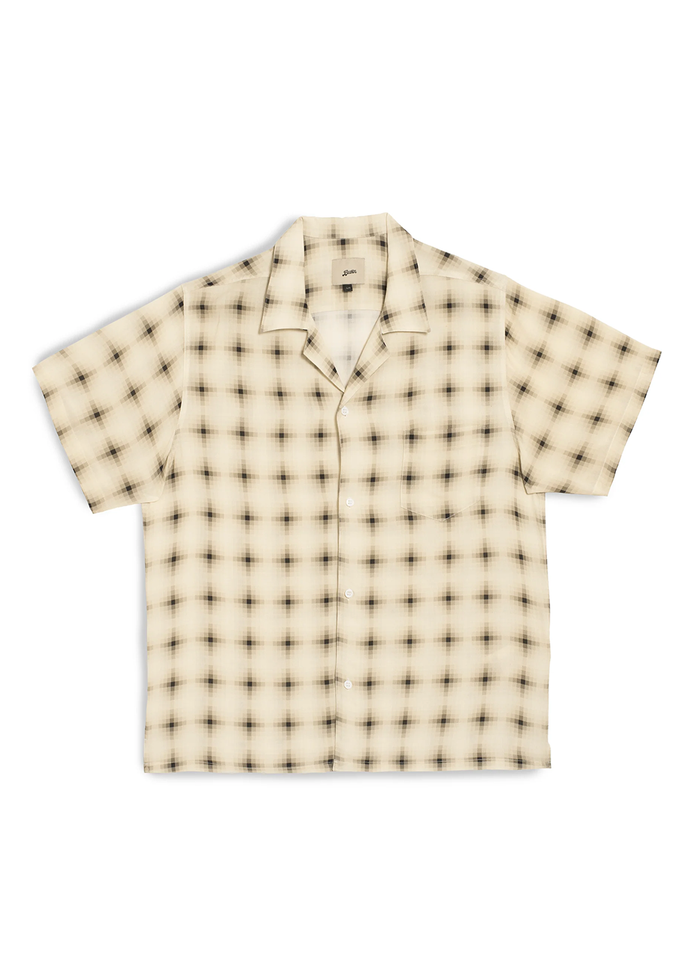 Ivory Digi Plaid Camp Shirt - White - Bather Canada - Danali