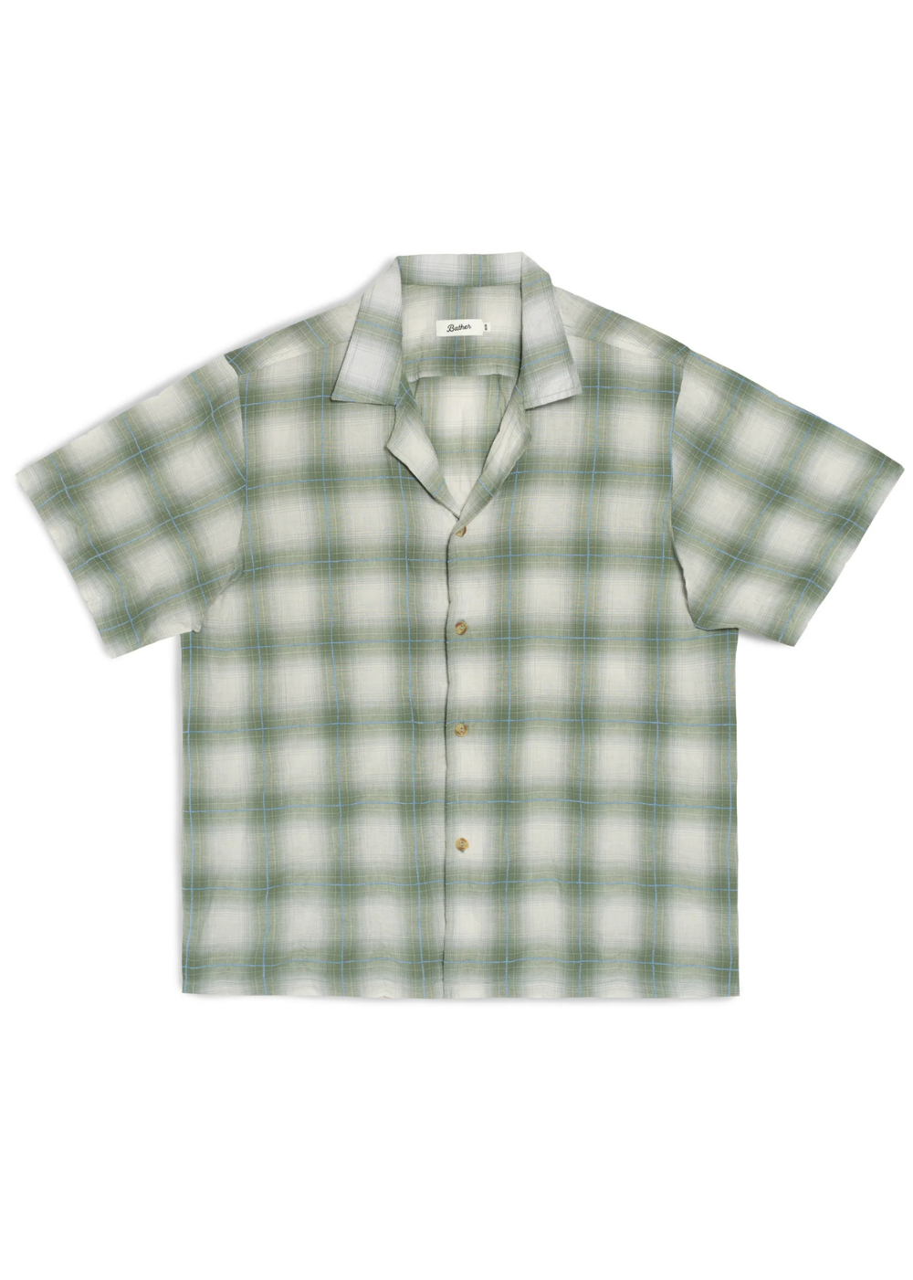 Laurel Grid Camp Shirt - Green - Bather Canada - Danali