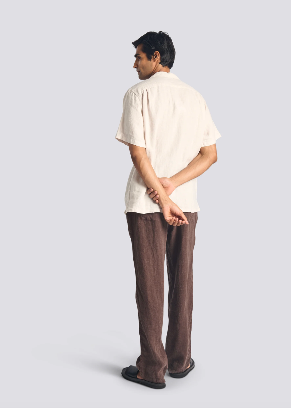 Linen Leisure Pant - Espresso - Bather Canada - Danali