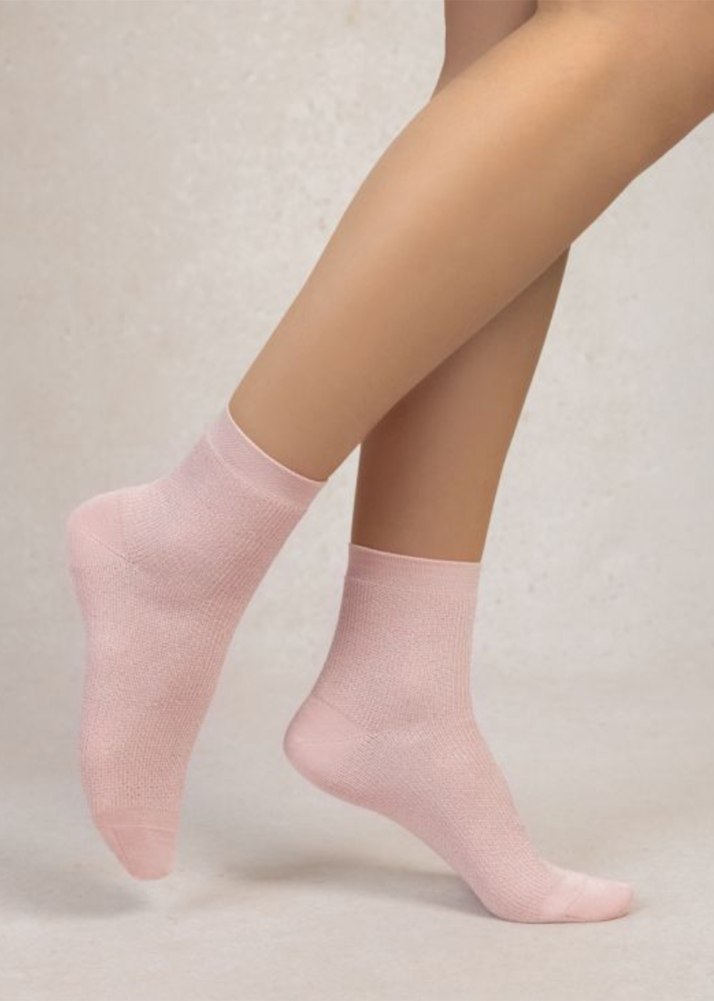 Satiny Ankle Socks - Petal - Bleuforet Canada - Danali