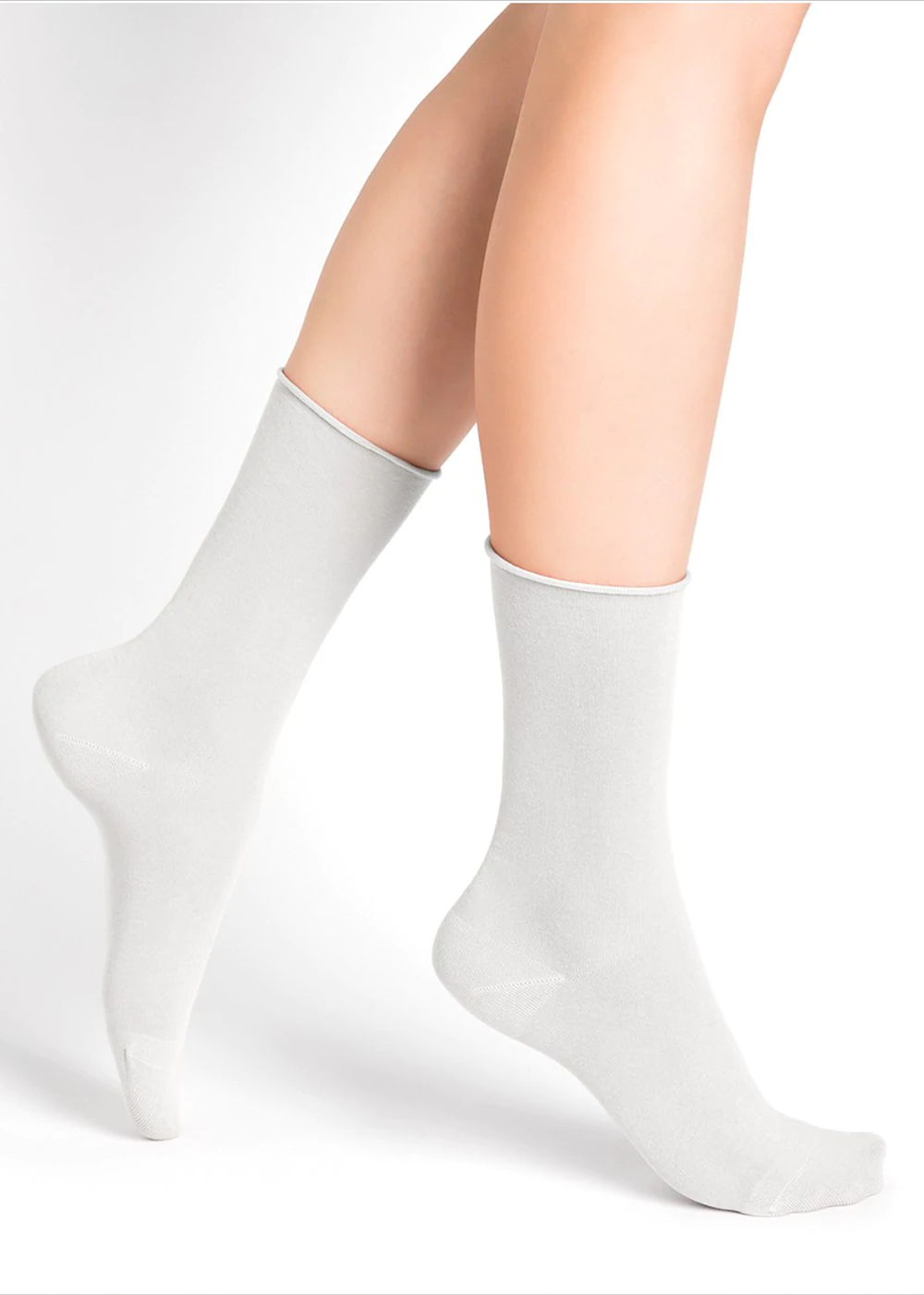 Velvet Cotton Socks - White - Bleuforet Canada - Danali