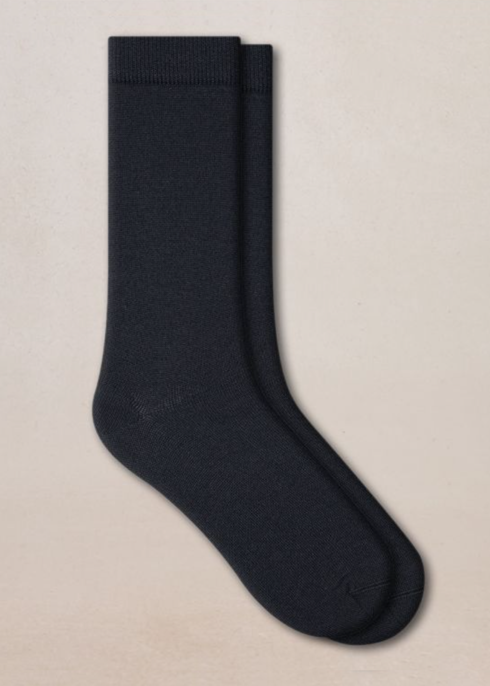 Wool & Silk Jersey Socks - Black - Bleuforet Canada - Danali