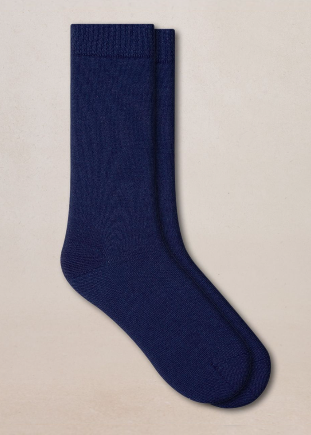 Wool & Silk Jersey Socks - Ink Blue - Bleuforet Canada - Danali