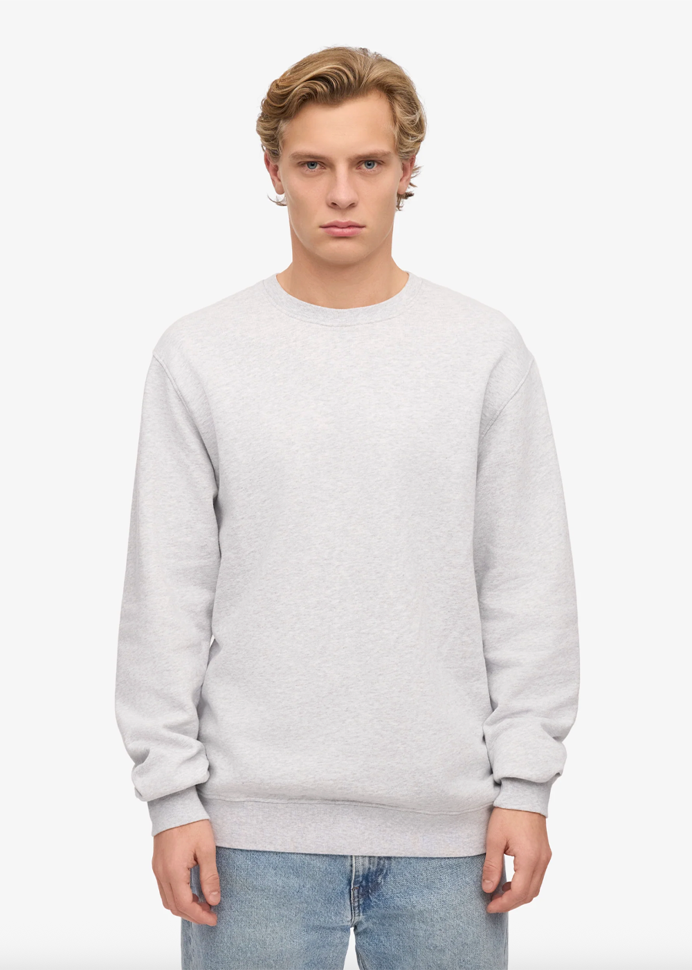 Classic Organic Crew - Snow Melange - Colorful Standard Canada - Danali - CS1005