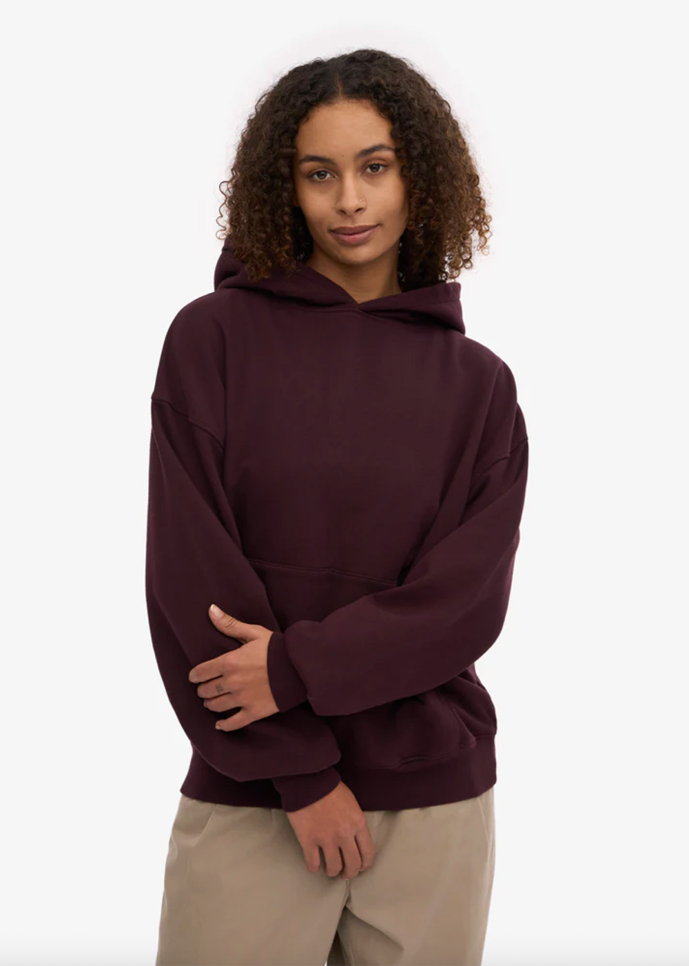 Organic Oversized Hoodie - Oxblood Red - Colorful Standard Canada - Danali - CS1015
