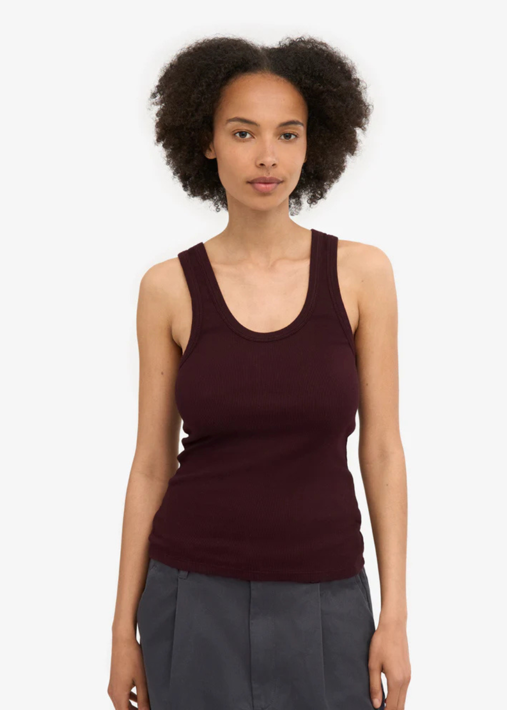 Organic Rib Tank Top - Oxblood Red -Colorful Standard Canada - Danali - CS2054