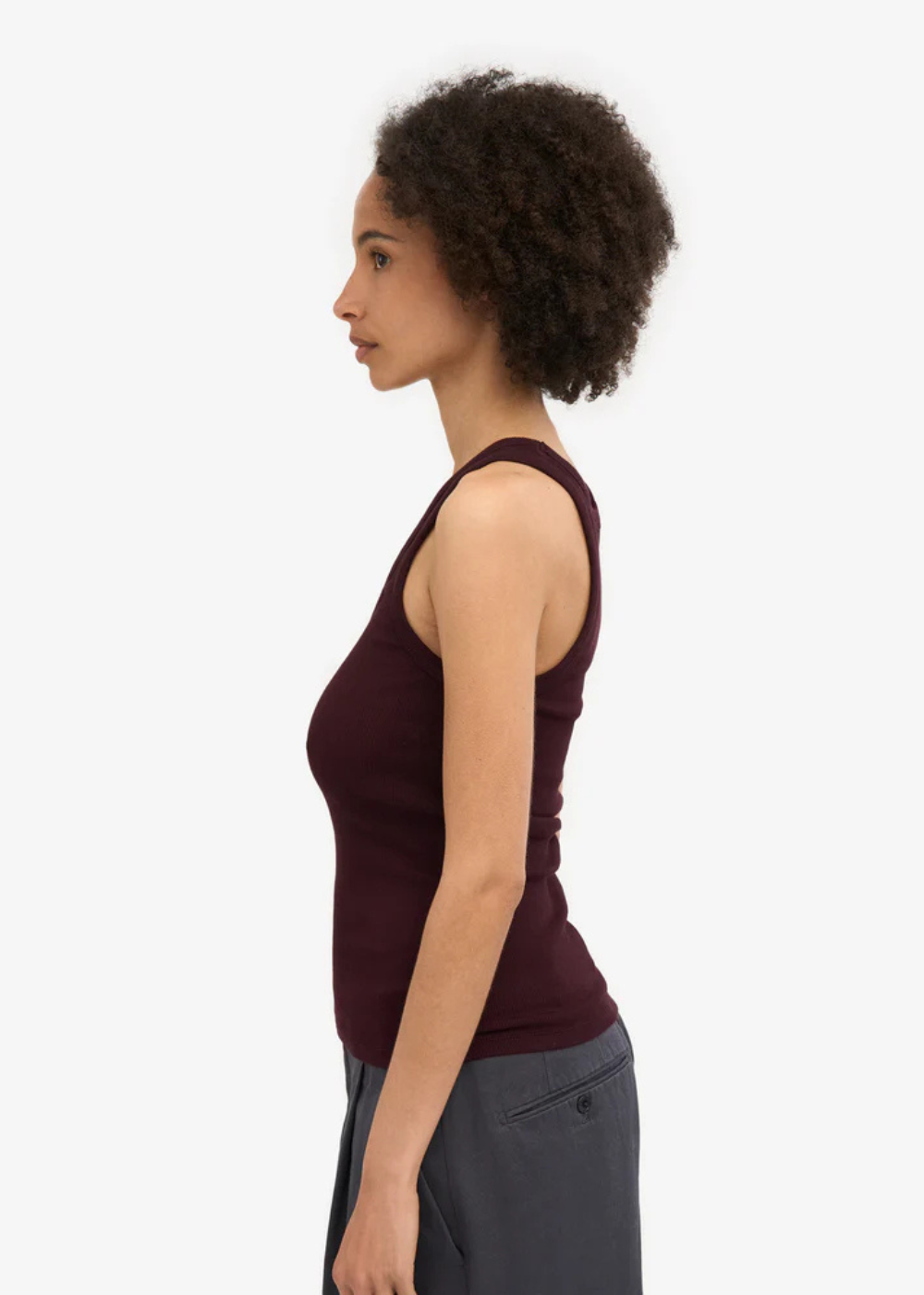 Organic Rib Tank Top - Oxblood Red -Colorful Standard Canada - Danali - CS2054