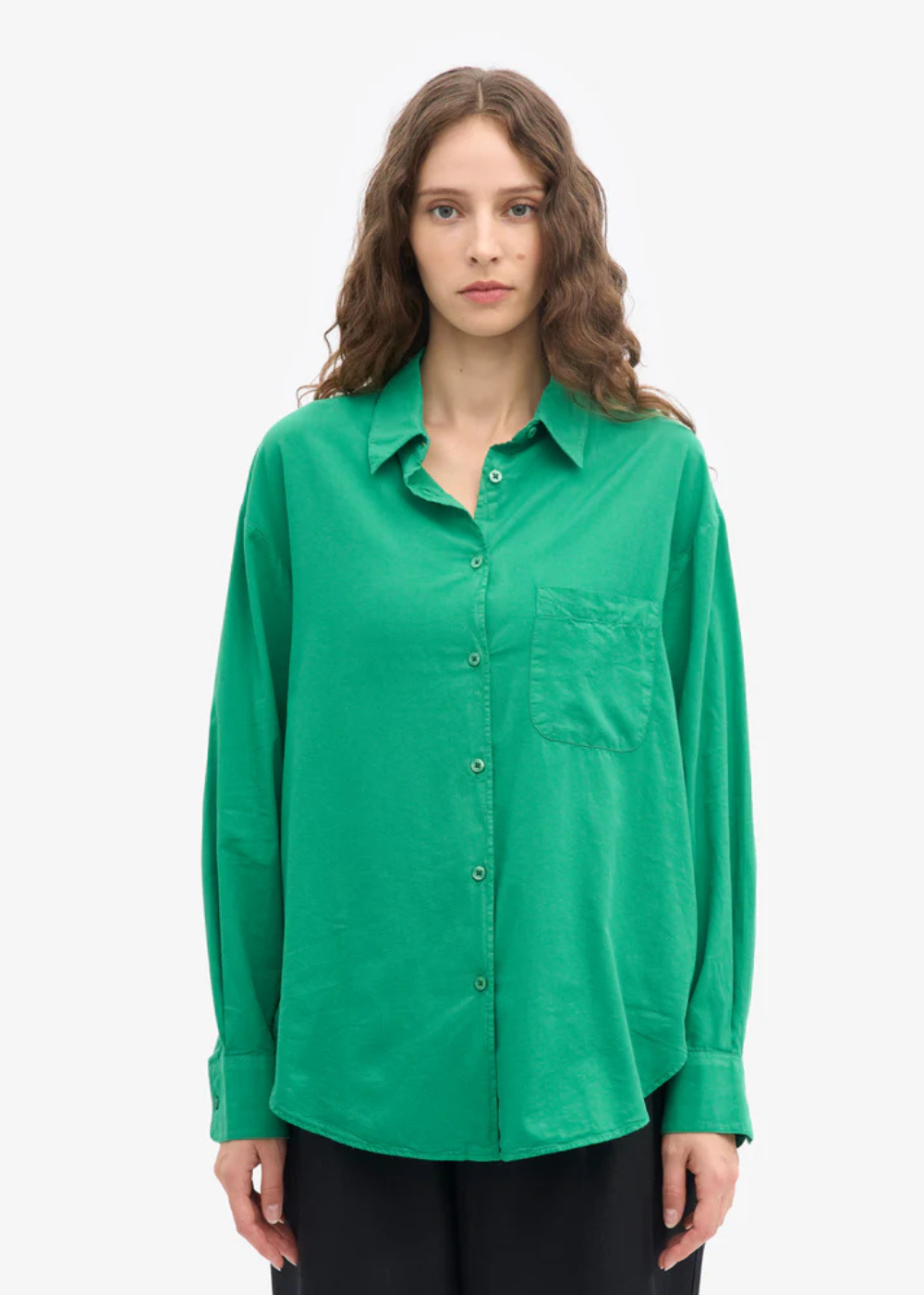 Organic Oversized Shirt - Kelly Green - Colorful Standard Canada - Danali -CS4005