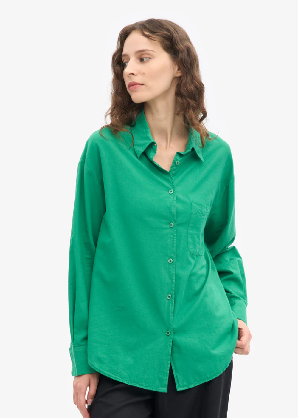 Organic Oversized Shirt - Kelly Green - Colorful Standard Canada - Danali -CS4005