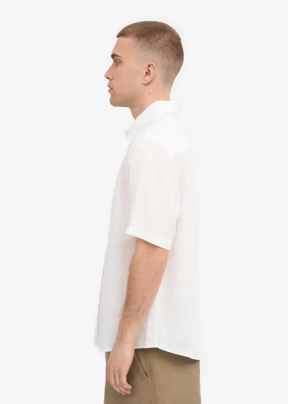 Linen Shirt - Optical White - Colorful Standard Canada - Danali - CS4010 - 02