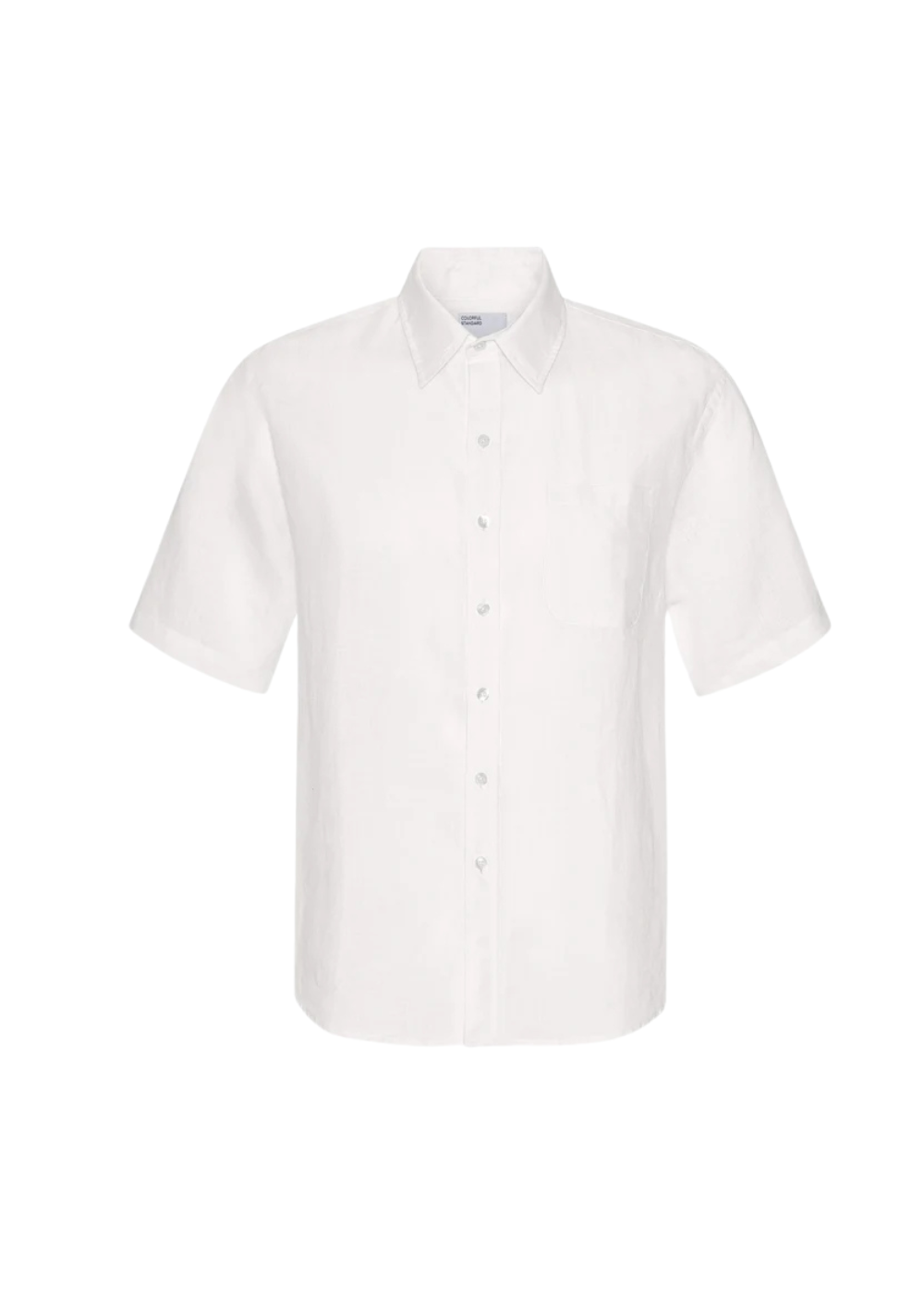 Linen Shirt - Optical White - Colorful Standard Canada - Danali - CS4010 - 05