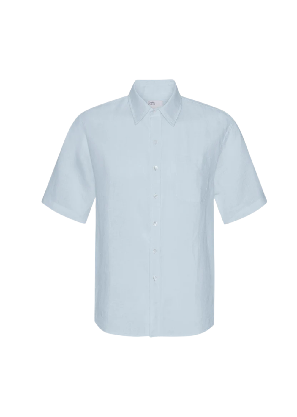 Linen Short Sleeve Shirt - Polar Blue - Colorful Standard Canada - Danali - CS4010 - 06