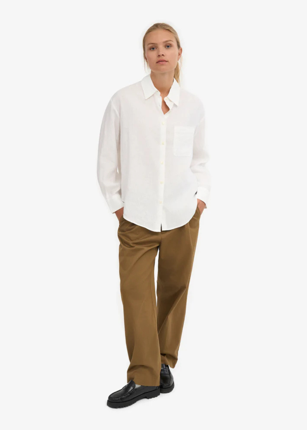 Organic Linen Oversized Shirt - Colorful Standard Canada - Danali - CS4011 - 04