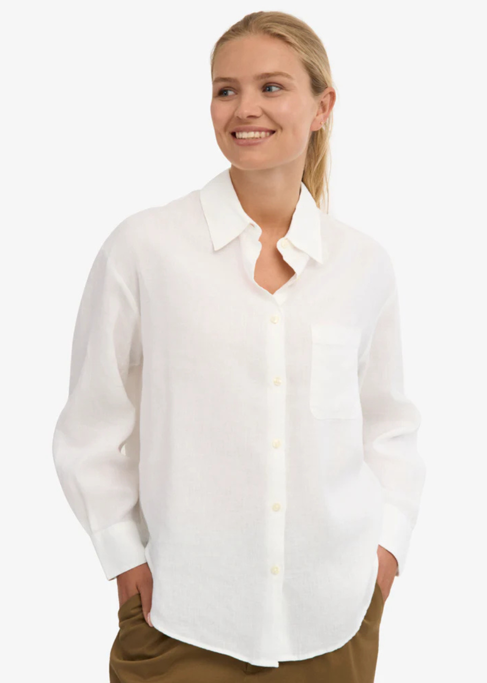 Organic Linen Oversized Shirt - Colorful Standard Canada - Danali - CS4011 - 05