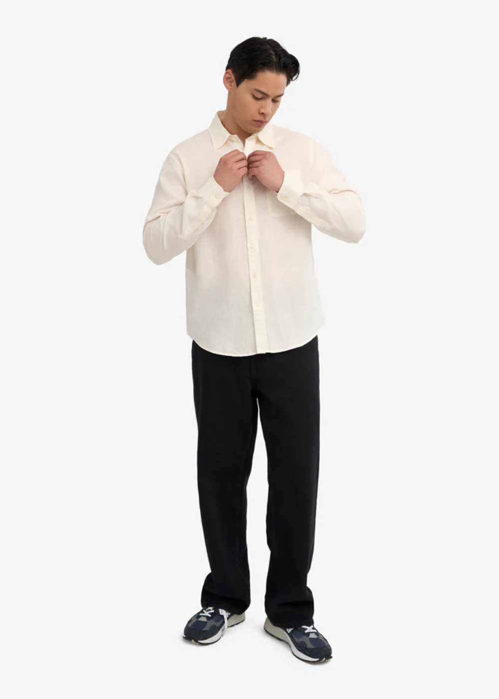 Linen Shirt - Ivory White - Colorful Standard Canada - Danali - CS4012 - 04
