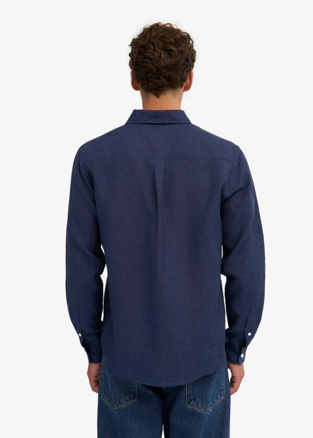 Organic Linen Shirt - Marine Blue - Colorful Standard Canada - Danali -CS4012