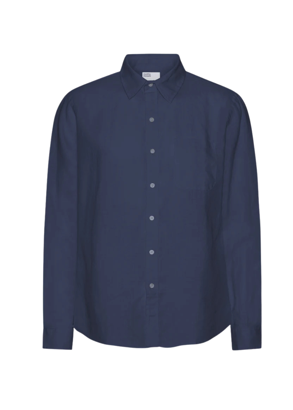 Organic Linen Shirt - Marine Blue - Colorful Standard Canada - Danali -CS4012
